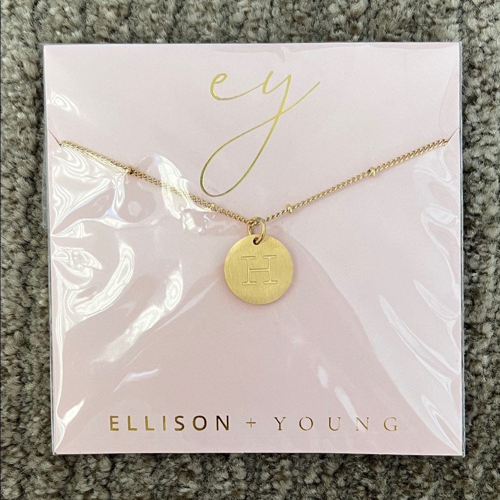 18k Gold Plated “H” Necklace
